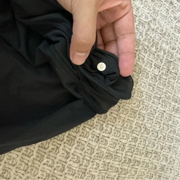 lululemon athletica Black Leggings drawstring run inspire size 12 - Picture 6 of 6
